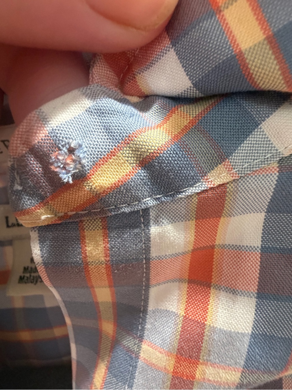 L.L.Bean Women’s Plaid Cotton Button-Down Shirt Medium - Picture 2 of 8